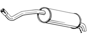 Bakre Ljudd�mpare Bakdel in the group Exhaust parts / End Pipe at  Professional Parts Sweden AB (220-043)