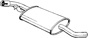 Mittenljudd�mpare in the group Exhaust parts / Exhaust muffler & kits at  Professional Parts Sweden AB (281-601)