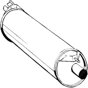 Bakre Ljudd�mpare in the group Exhaust parts / End Pipe at  Professional Parts Sweden AB (235-899)