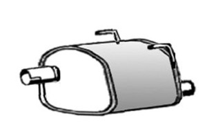 Bakre Ljuddämpare in the group Exhaust parts / End Pipe at  Professional Parts Sweden AB (25068675)