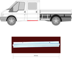 Instegspl�t in the group Body parts / Repair Panels / Repair Panel, Foot Board / Door Sill at  Professional Parts Sweden AB (2509040)