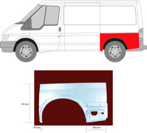Sdov�gg Hjulhuskant V�nster in the group Body parts / Body Panel / Body Panel, Sidewall at  Professional Parts Sweden AB (2509531)