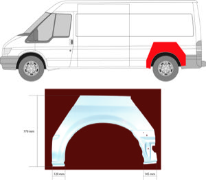 Sdov�gg Hjulhuskant Ekonomipl�t in the group Body parts / Body Panel / Body Panel, Sidewall at  Professional Parts Sweden AB (2509593)
