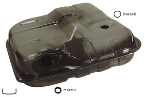 Bransletank 55l diesel i gruppen Kaross / Kaross / Bränsletanksfyllning / Bränsletank hos Professional Parts Sweden AB (2530019)