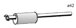 Främre Ljuddämpare in the group  at  Professional Parts Sweden AB (25338631)