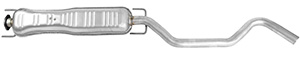 Exhaust muffler middle i gruppen Avgasdelar / Avgassystem ljuddmpare & kit hos  Professional Parts Sweden AB (25343745)