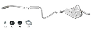 Exhaust system in the group Exhaust parts / Exhaust muffler & kits at  Professional Parts Sweden AB (253448017)