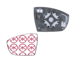 Spegelglas Yttre Spegel Vnster in the group Body parts / Mirror / Mirror Glass, Outside Mirror at  Professional Parts Sweden AB (25351063)