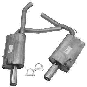Stainless exhaust sport system in the group  at  Professional Parts Sweden AB (254370400S)