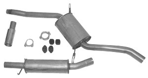 Stainless exhaust sport system in the group  at  Professional Parts Sweden AB (254385000S)