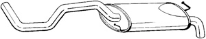 Bakre Ljuddämpare in the group Exhaust parts / End Pipe at Professional Parts Sweden AB (278-853)