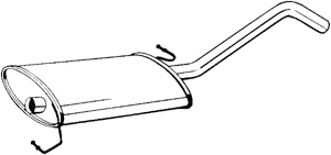 Mittenljudd�mpare in the group Exhaust parts / Exhaust muffler & kits at  Professional Parts Sweden AB (279-441)