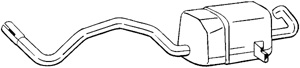 Bakre Ljuddmpare in the group Exhaust parts / End Pipe at  Professional Parts Sweden AB (279-573)