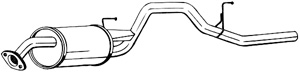 Bakre Ljudd�mpare in the group Exhaust parts / End Pipe at  Professional Parts Sweden AB (281-087)
