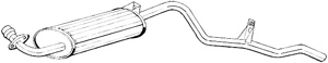 Bakre Ljuddmpare in the group Exhaust parts / End Pipe at  Professional Parts Sweden AB (281-837)