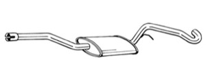 Mittenljudd�mpare in the group Exhaust parts / Exhaust muffler & kits at  Professional Parts Sweden AB (284-813)