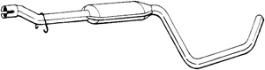 Mittenljuddmpare in the group Exhaust parts / Exhaust muffler & kits at  Professional Parts Sweden AB (284-261)