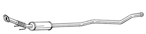 Mittenljudd�mpare Mellandel in the group Exhaust parts / Exhaust muffler & kits at  Professional Parts Sweden AB (286-443)