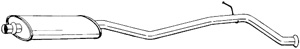 Mittenljudd�mpare in the group Exhaust parts / Exhaust muffler & kits at  Professional Parts Sweden AB (286-167)