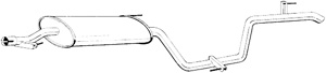 Bakre Ljudd�mpare in the group Exhaust parts / End Pipe at  Professional Parts Sweden AB (292-021)