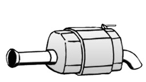 Bakre Ljuddämpare in the group Exhaust parts / End Pipe at  Professional Parts Sweden AB (31208671)