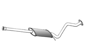 Mittenljudd�mpare in the group Exhaust parts / Exhaust muffler & kits at  Professional Parts Sweden AB (31278655)