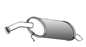 Bakre Ljuddämpare in the group Exhaust parts / End Pipe at  Professional Parts Sweden AB (32658671)