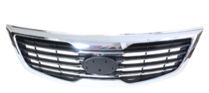 Kylargrill Gr� Med Dekorlist Krom in the group  at  Professional Parts Sweden AB (3292992)