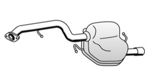 Bakre Ljuddämpare in the group Exhaust parts / End Pipe at  Professional Parts Sweden AB (34088671)