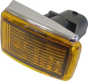 Side lamp yellow chrome housing L&R i gruppen Belysning / Sidoblinkers hos  Professional Parts Sweden AB (34430090)
