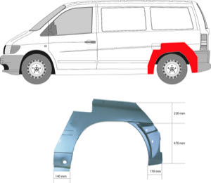 Sdov�gg Hjulhuskant Ekonomipl�t in the group Body parts / Body Panel / Body Panel, Sidewall at  Professional Parts Sweden AB (3541591)