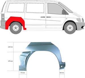 Sdov�gg Hjulhuskant Ekonomipl�t in the group Body parts / Body Panel / Body Panel, Sidewall at  Professional Parts Sweden AB (3541592)