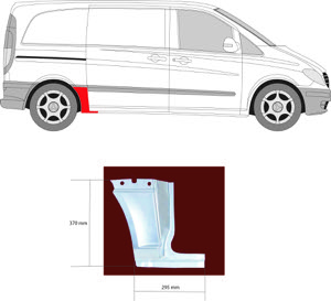 Sdov�gg F�r Fordon Med Glidd�rr in the group Body parts / Body Panel / Body Panel, Sidewall at  Professional Parts Sweden AB (3542562)