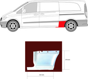 Sdov�gg F�r Fordon Med Glidd�rr in the group Body parts / Body Panel / Body Panel, Sidewall at  Professional Parts Sweden AB (3542563)