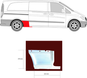 Sdov�gg F�r Fordon Med Glidd�rr in the group Body parts / Body Panel / Body Panel, Sidewall at  Professional Parts Sweden AB (3542564)
