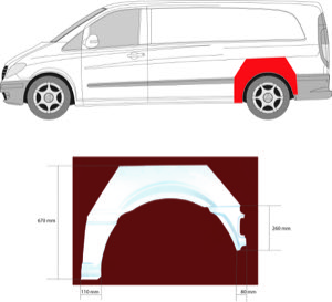 Sdov�gg Hjulhuskant Ekonomipl�t in the group Body parts / Body Panel / Body Panel, Sidewall at  Professional Parts Sweden AB (3542591)