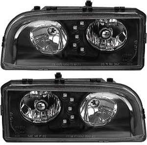 Headlamp black styling USA L&R in the group  at  Professional Parts Sweden AB (35430130)