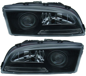 Headlamp black styling USA L&R in the group Headlights / Lightning / Headlights / Headlamp at  Professional Parts Sweden AB (35430190)
