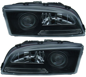 Headlamp black styling USA L&R in the group Headlights / Lightning / Headlights / Headlamp at Professional Parts Sweden AB (35430190)