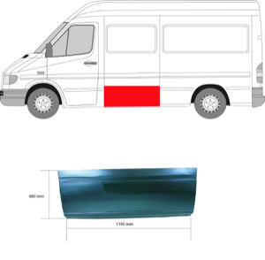 Sdov�gg V�nster Ekonomipl�t in the group Body parts / Body Panel / Body Panel, Sidewall at  Professional Parts Sweden AB (3546001)