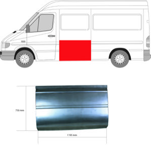 Sdov�gg L�ngsbleck V�nster in the group Body parts / Body Panel / Body Panel, Sidewall at  Professional Parts Sweden AB (3546011)