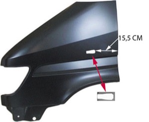 Skrm Vnster Fram in the group Body parts / Body Panel / Body Panel, Sidewall at  Professional Parts Sweden AB (3546311)