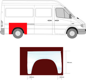 Sdov�gg Med Enkelhjul Hjulhuskant in the group Body parts / Body Panel / Body Panel, Sidewall at  Professional Parts Sweden AB (3546591)
