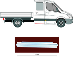 Instegspl�t in the group Body parts / Repair Panels / Repair Panel, Foot Board / Door Sill at  Professional Parts Sweden AB (3547048)