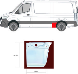 Sdov�gg V�nster Fram Sidpl�t in the group Body parts / Body Panel / Body Panel, Sidewall at  Professional Parts Sweden AB (3548563)