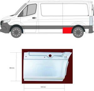 Sdov�gg V�nster Fram Sidpl�t in the group Body parts / Body Panel / Body Panel, Sidewall at  Professional Parts Sweden AB (3548565)