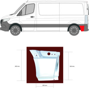 Sdov�gg Sidpl�t V�nster Bak in the group Body parts / Body Panel / Body Panel, Sidewall at  Professional Parts Sweden AB (3548601)