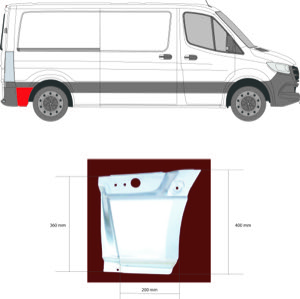 Sdov�gg V�nster Bak Sidpl�t in the group Body parts / Body Panel / Body Panel, Sidewall at  Professional Parts Sweden AB (3548602)