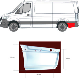 Sdov�gg Sidpl�t V�nster Bak in the group Body parts / Body Panel / Body Panel, Sidewall at  Professional Parts Sweden AB (3548603)