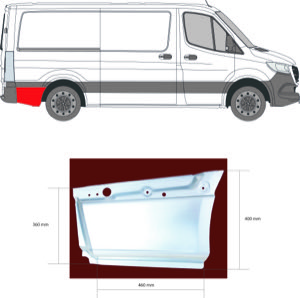 Sdov�gg Till H�ger Bak Sidpl�t in the group Body parts / Body Panel / Body Panel, Sidewall at  Professional Parts Sweden AB (3548604)